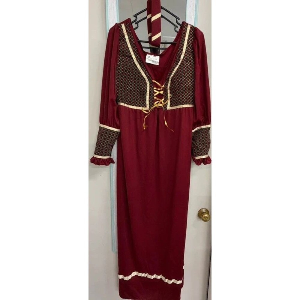 Vintage Jo-Ann Renaissance Medieval Maiden Costume Dress One Size